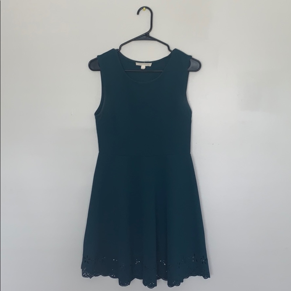 Painted Threads | Emerald Skater Dress
